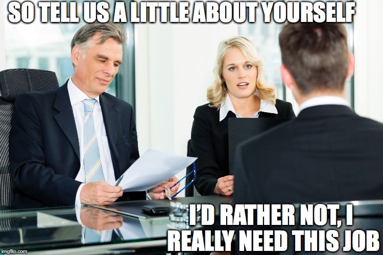 "job interview meme"